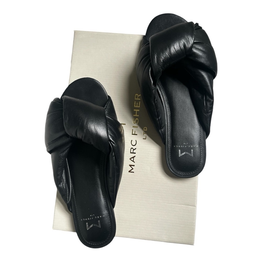 Marc Fisher LTD Olgalia Women's Sandals Black Size 6.5 (MSRP $150)